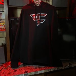 Faze Clan Black and Red Camo Logo Hoodie